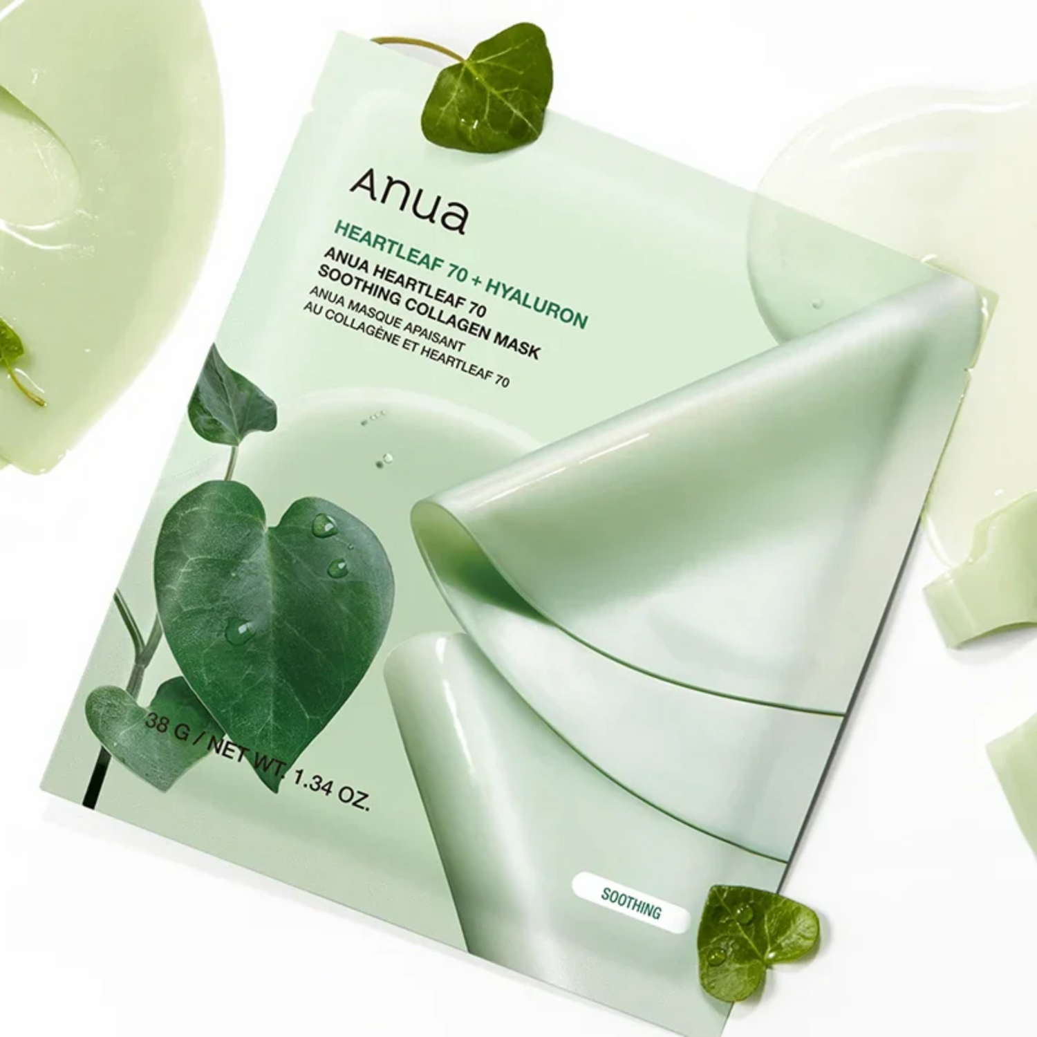 Anua Heartleaf 70 Soothing Collagen Mask 4 Stück