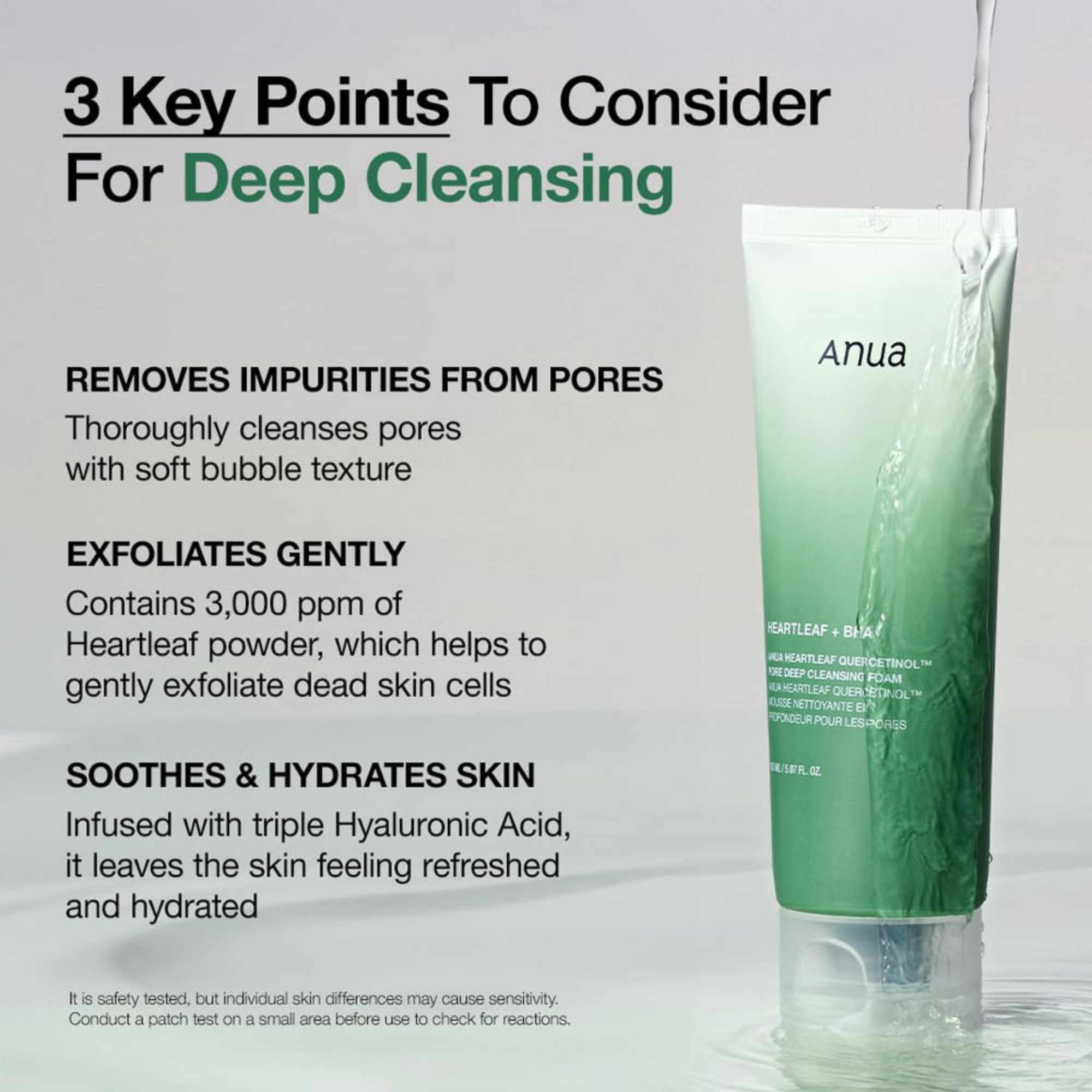 Anua Heartleaf Quercetinol Pore Deep Cleansing Foam