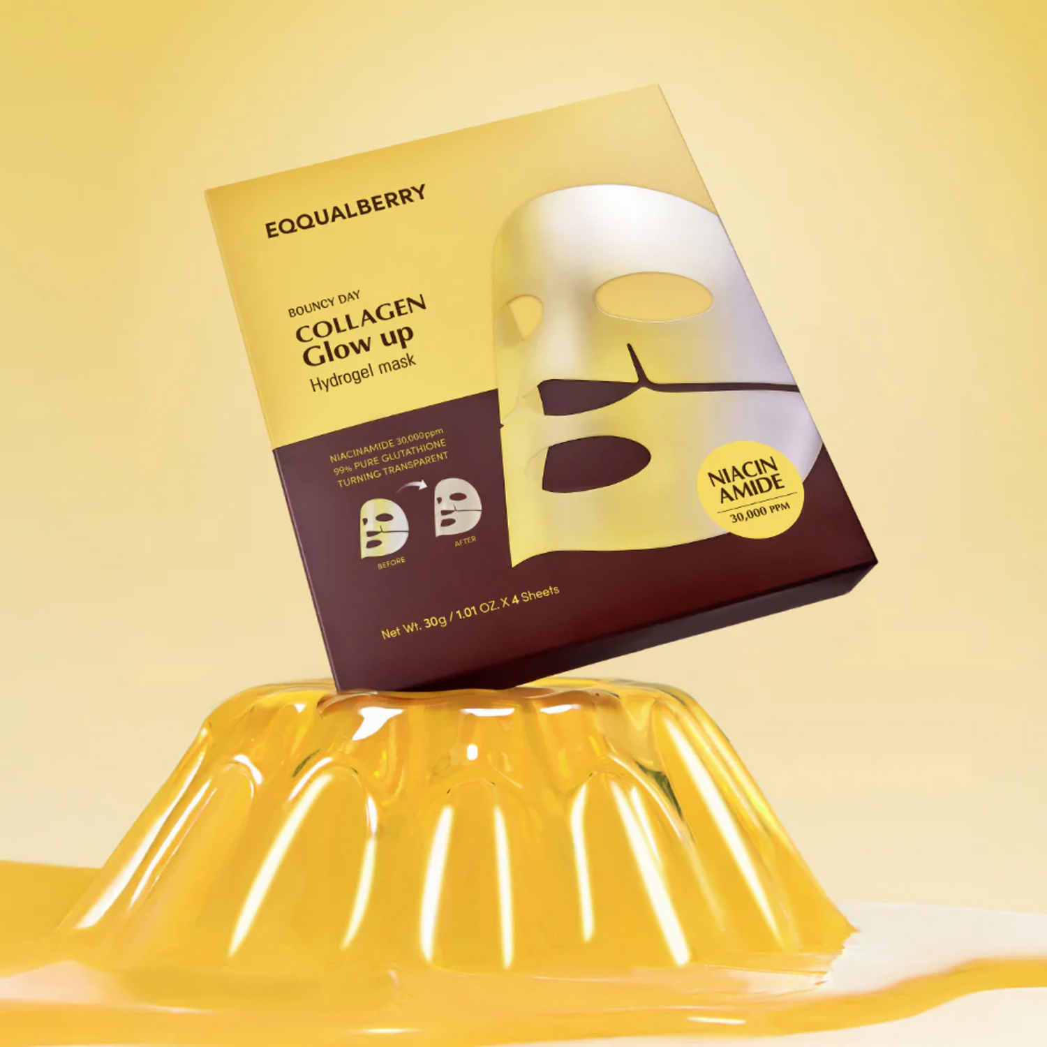 EQQUALBERRY Collagen Glow Up Hydrogel Mask