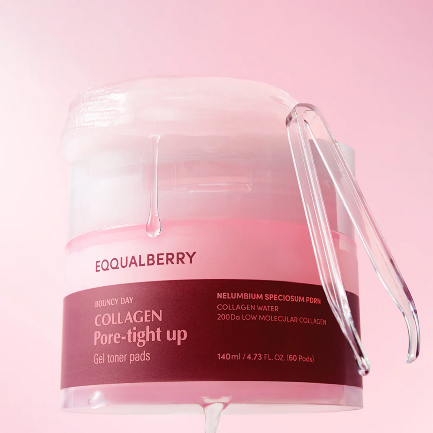 EQQUALBERRY - Collagen Pore Tight Up Gel Toner Pad