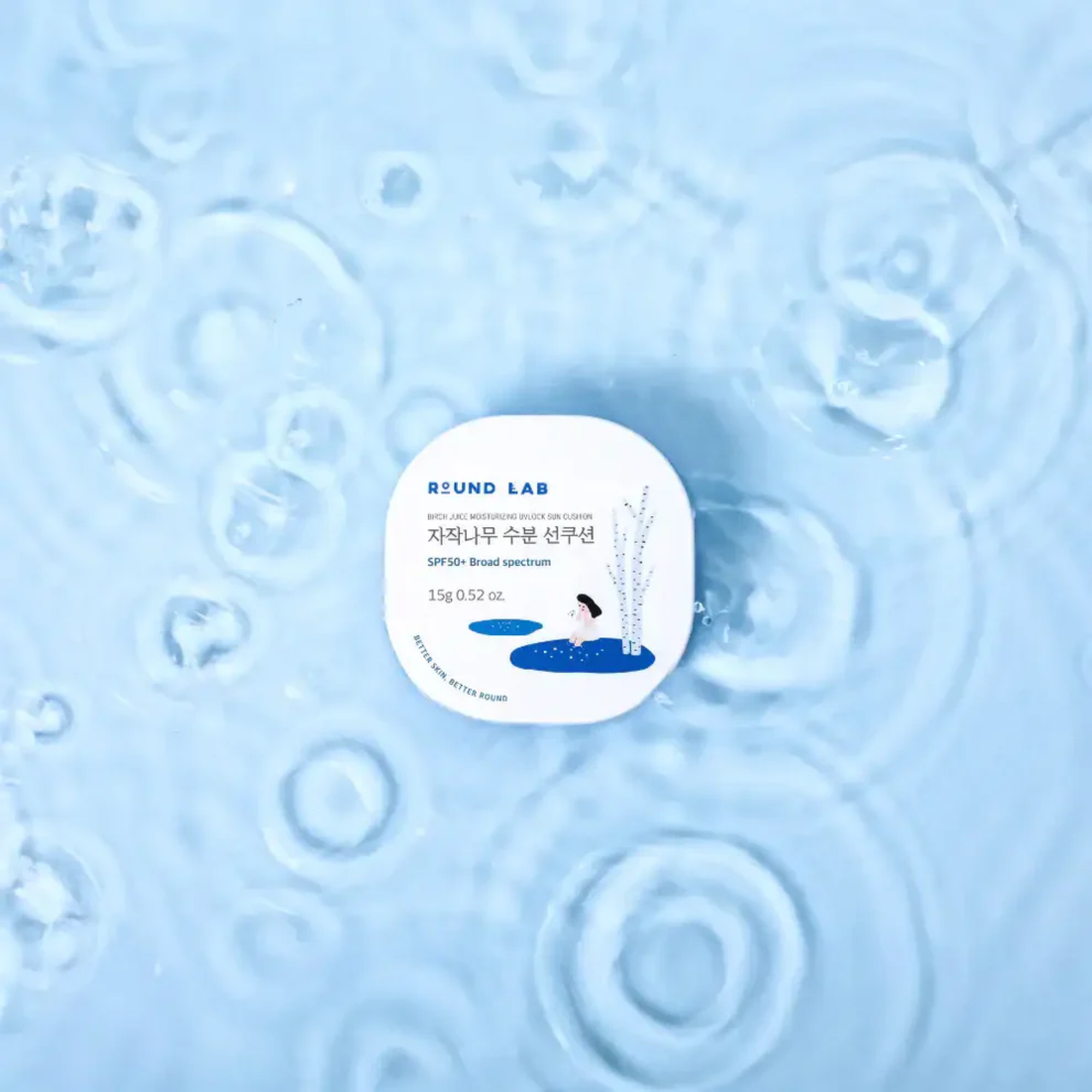 ROUND LAB Birch Juice Moisturizing Sun Cushion SPF50+ PA++++