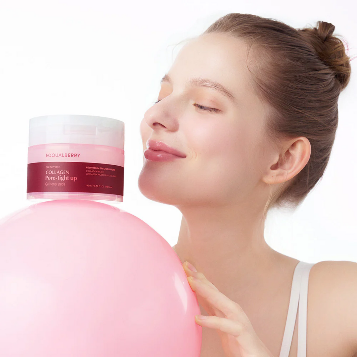 EQQUALBERRY - Collagen Pore Tight Up Gel Toner Pad