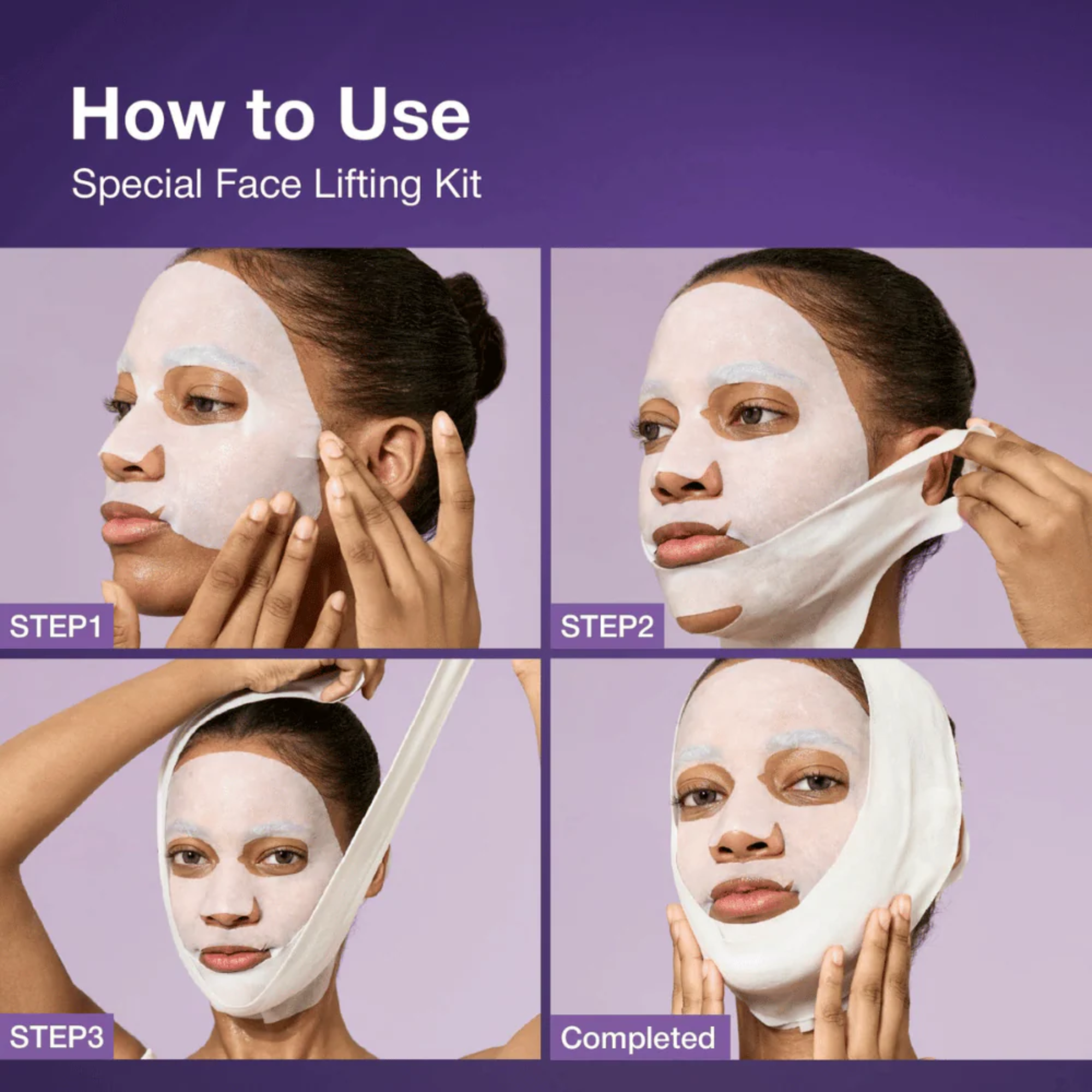 Numbuzin No.9 NAD+ BIO Lifting-sil Full Face Mask 4 Stück + Lifting Band