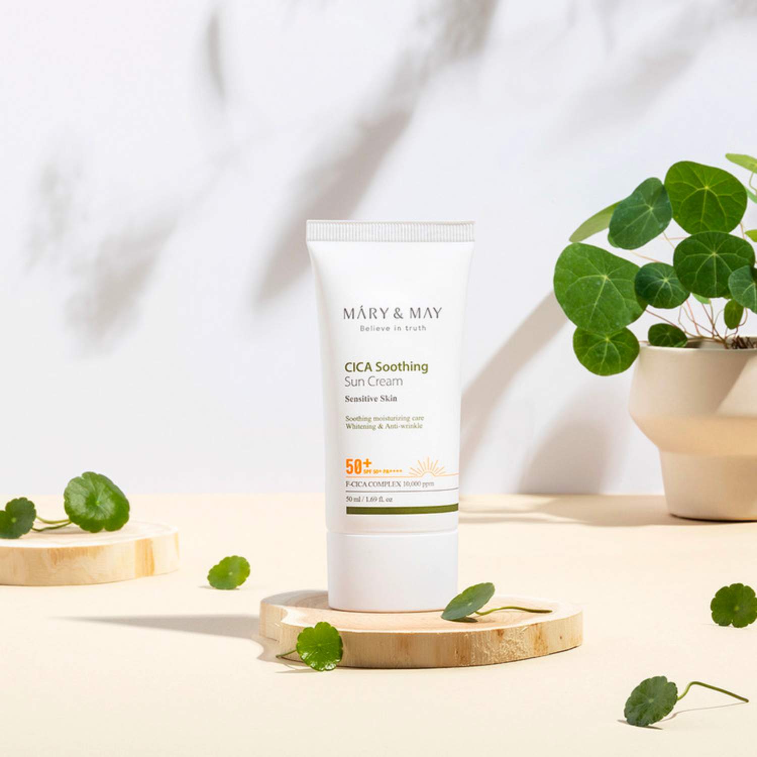 Mary & May CICA Soothing Sun Cream SPF50+ PA++++