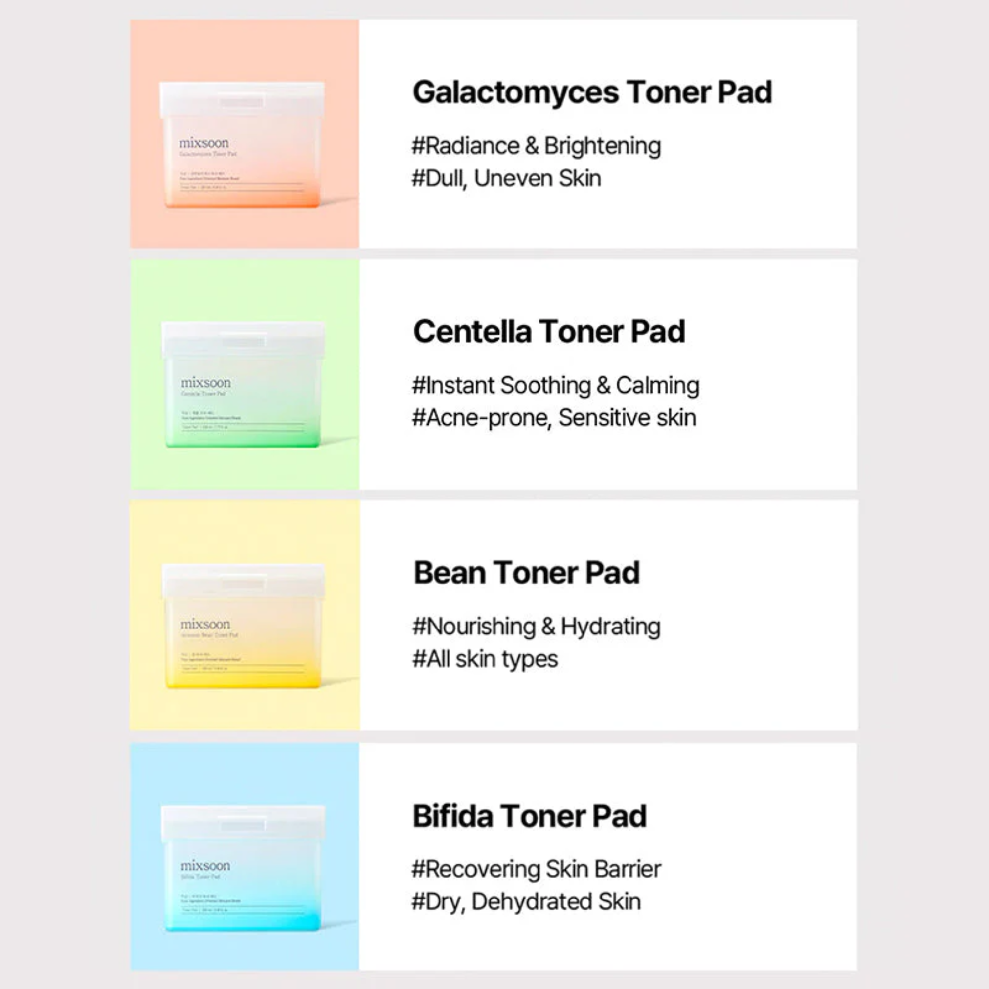 MIXSOON Centella Toner Pad