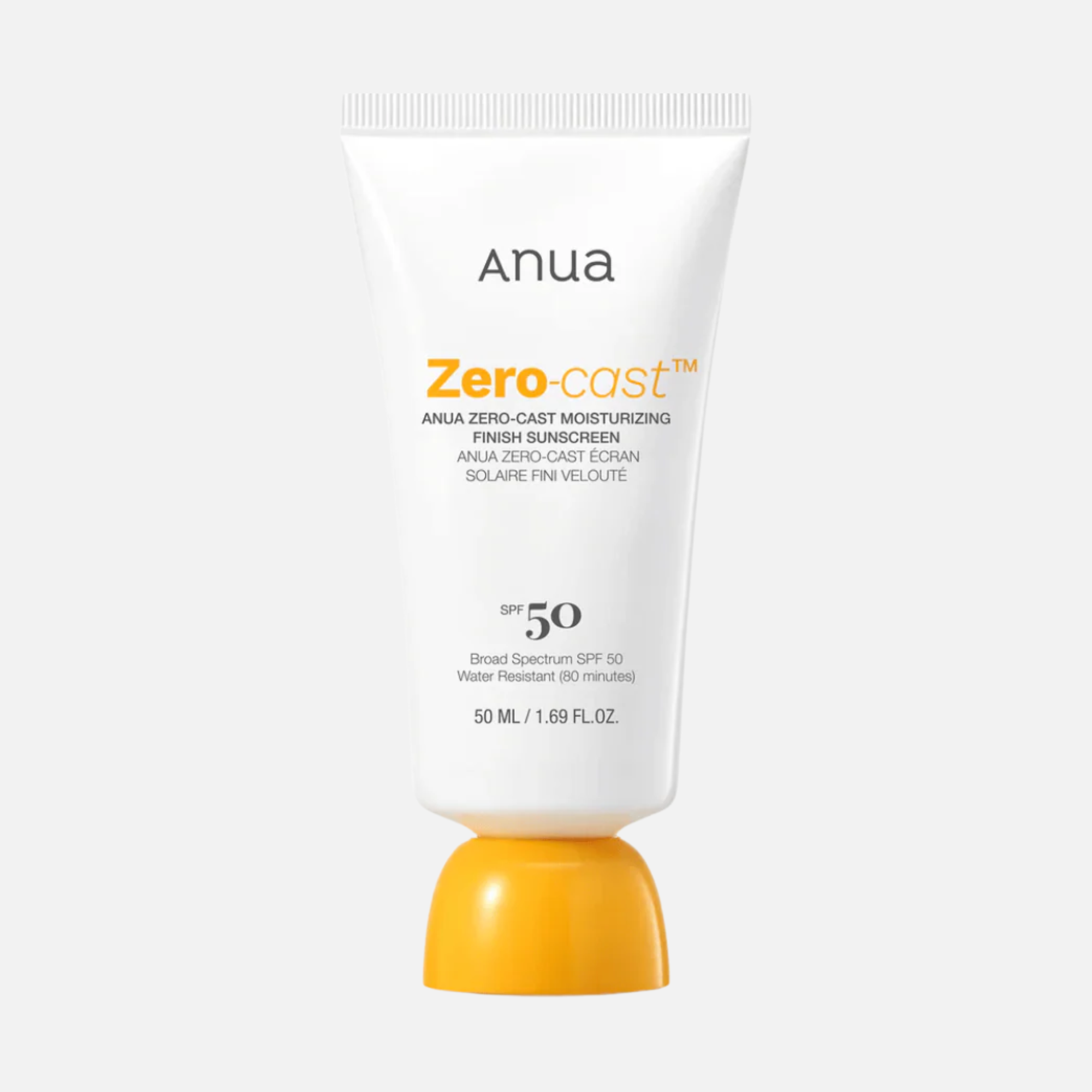 Anua Zero-Cast Moisturizing Finish Sunscreen 50ml