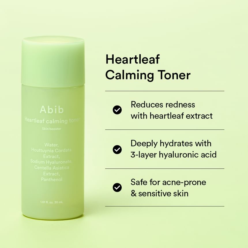 Abib Heartleaf Calming Trial Kit – Heartleaf Calming Toner Skin Booster