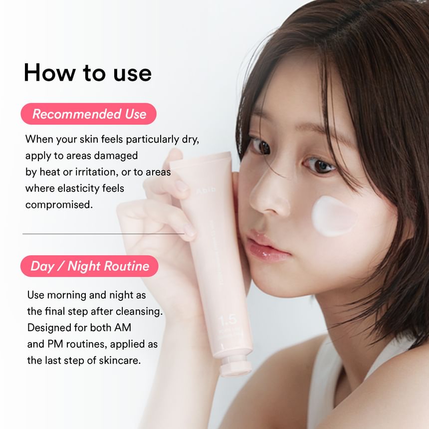 Abib PDRN Intensive Crème 1.5 Tube 75ml – Anwendung