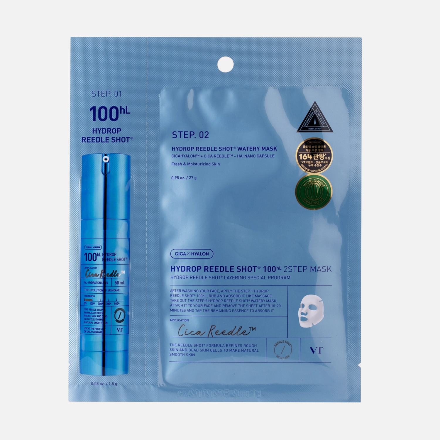 VT Cosmetics Hydrop Reedle Shot 100hL 2-Step Maske