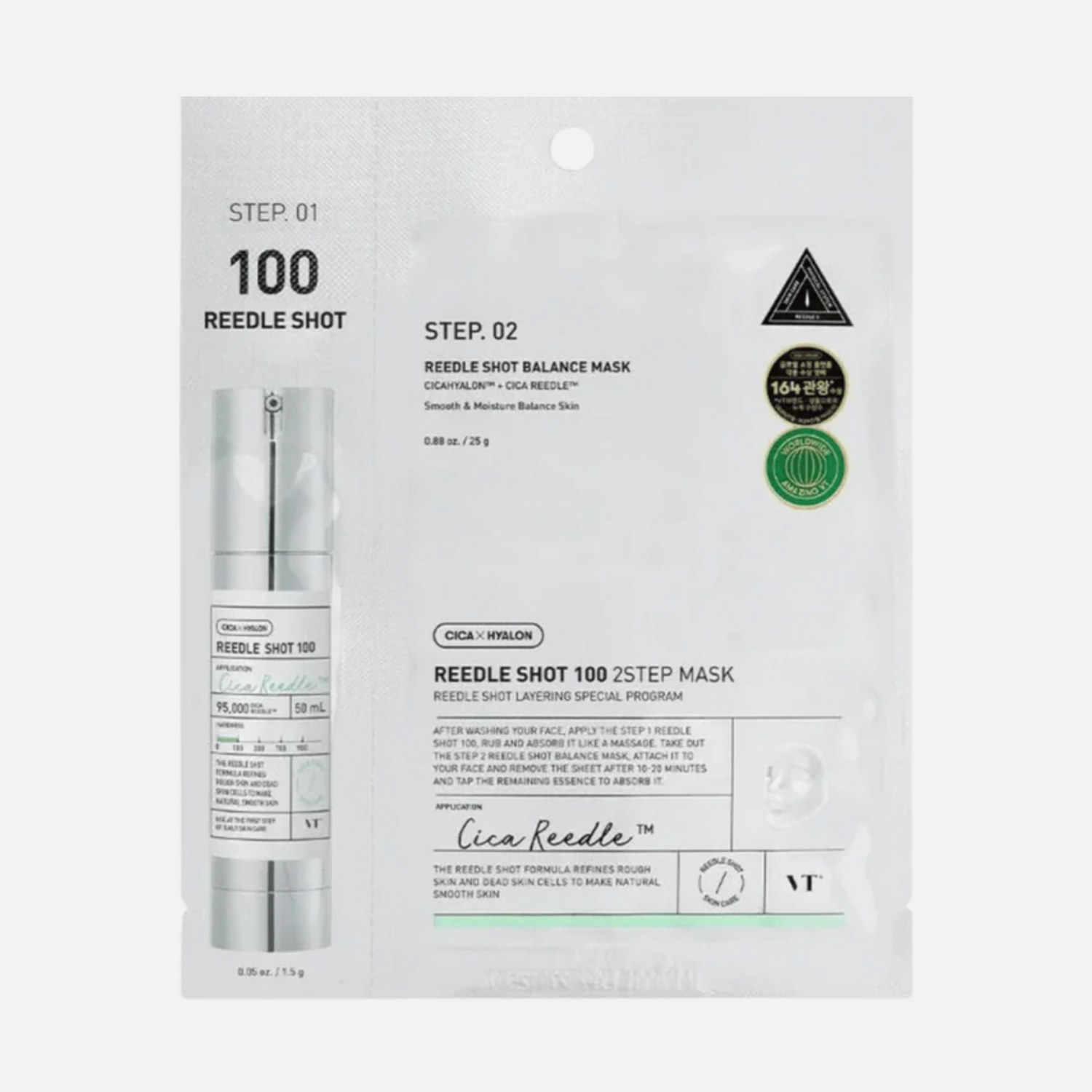 VT Cosmetics Reedle Shot 100 2-Step Mask