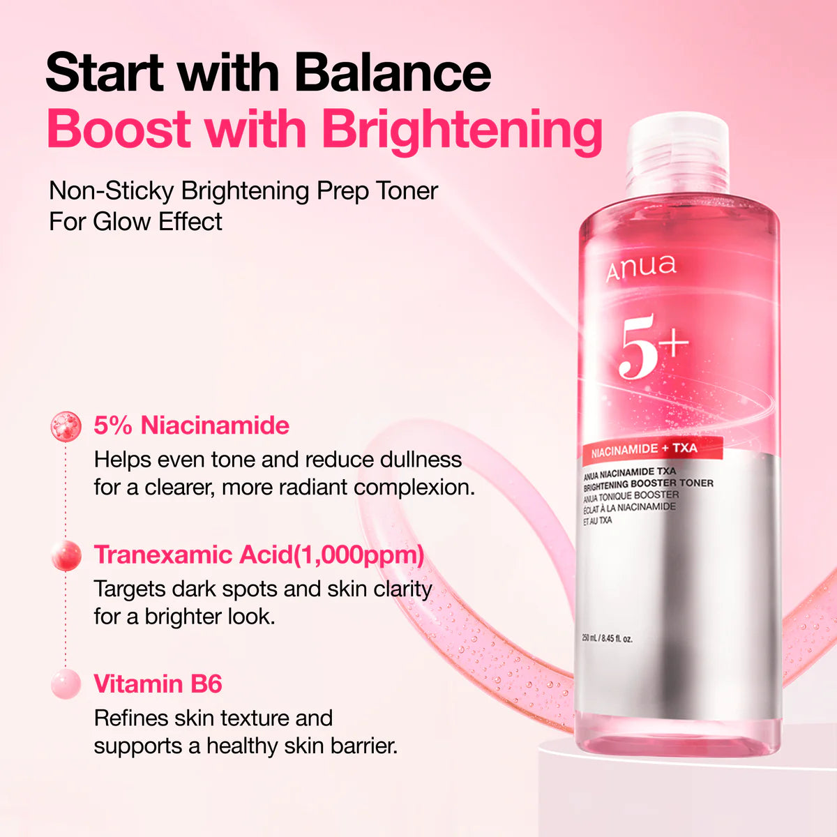 Anua Niacinamide TXA Brightening Booster Toner 250ml