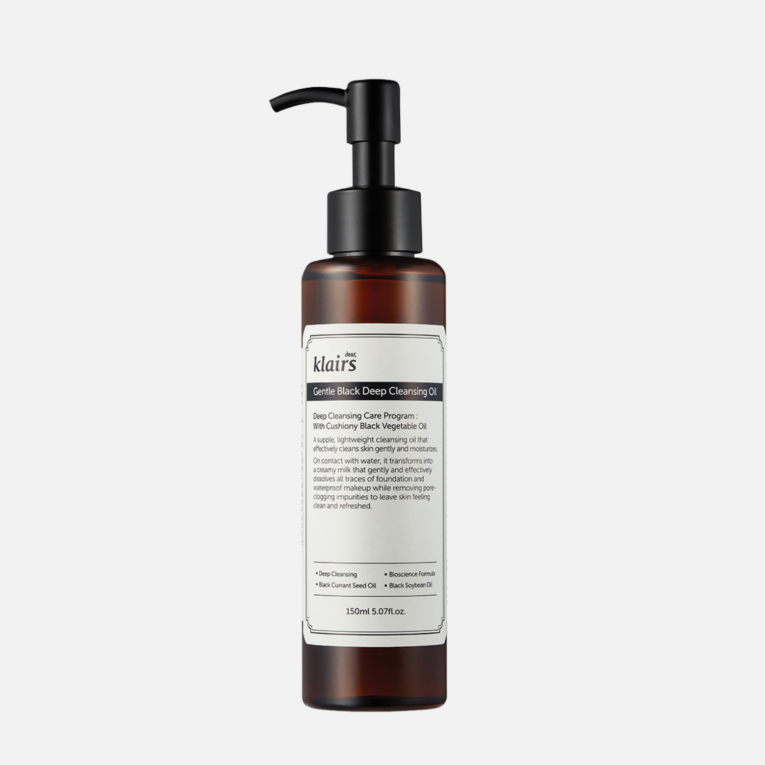 Klairs Gentle Black Deep Cleansing Oil