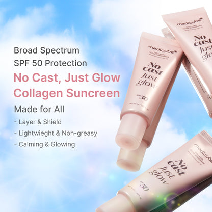 Mehrere Tuben des Sonnenschutzes mit den Eigenschaften Breitbandschutz SPF 50, leicht und nicht fettend