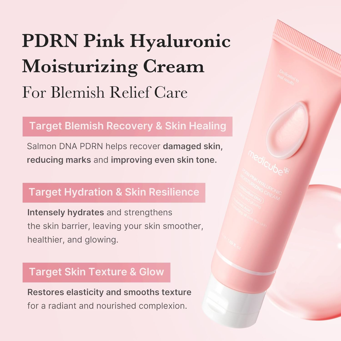 Medicube PDRN Pink Hyaluronic Moisturizig Cream