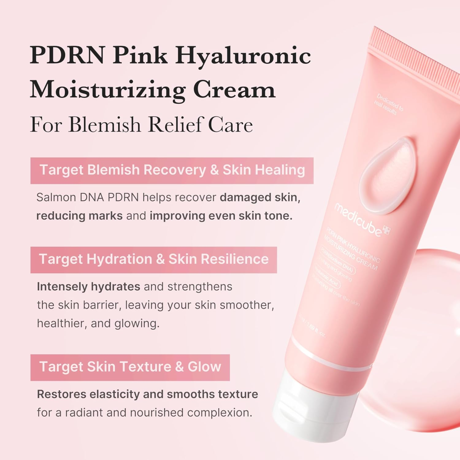 Medicube PDRN Pink Hyaluronic Moisturizig Cream