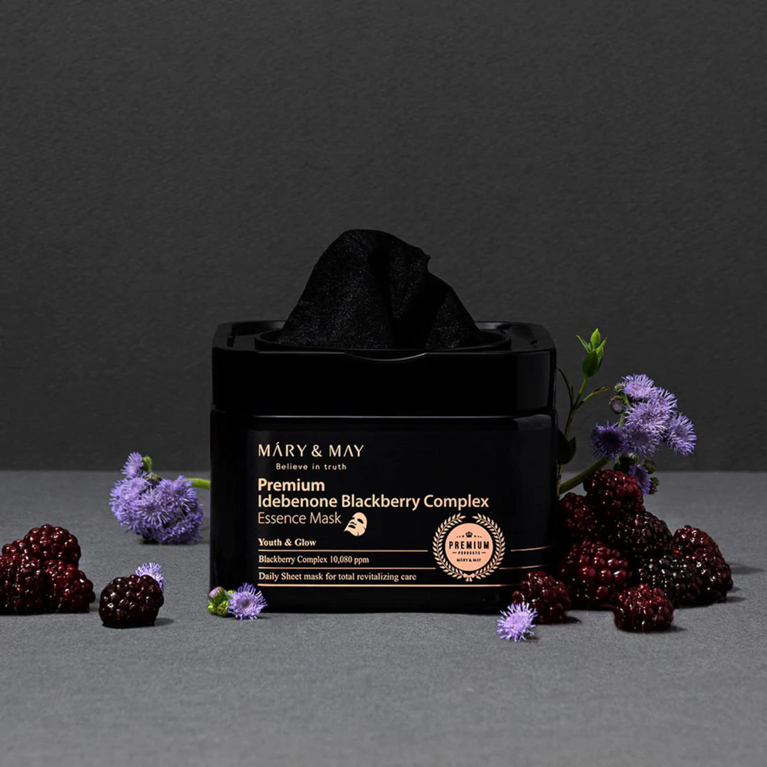 Mary&amp;May Premium Idebenone Blackberry Complex Essence Mask