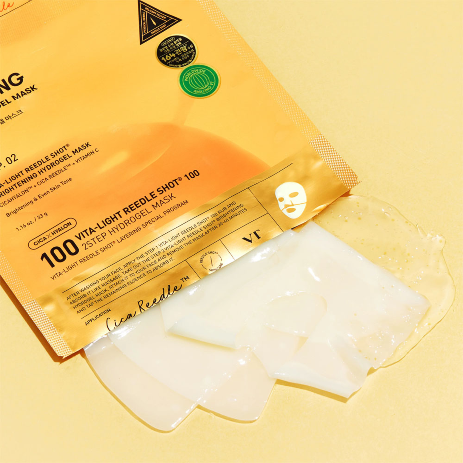 VT Cosmetics Vita-Light Reedle Shot 100 2Step Hydrogel mask