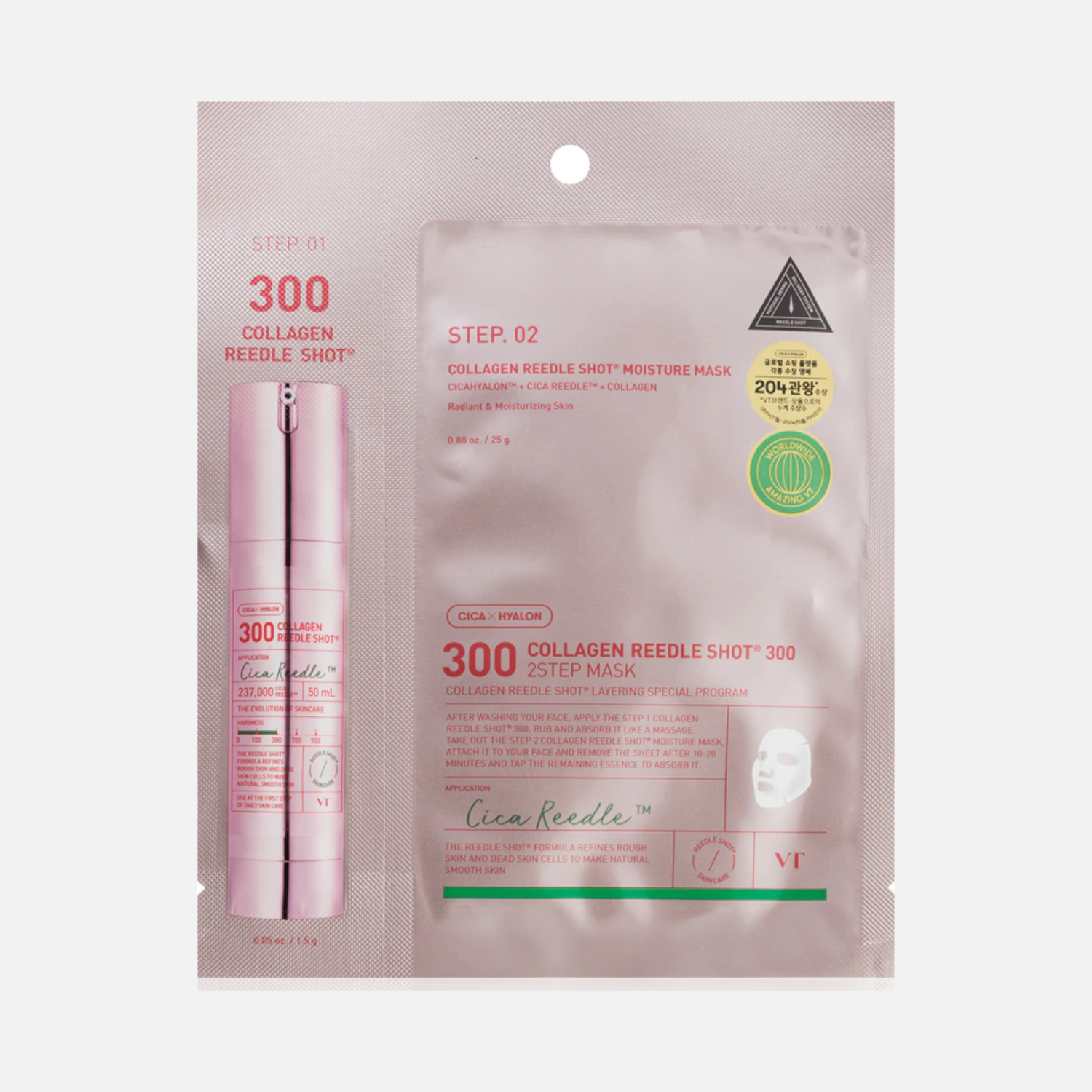 VT Cosmetics Collagen Reedle Shot 300 2Step Mask
