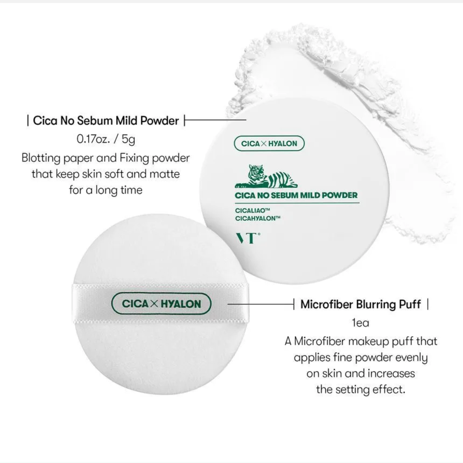 VT Cosmetics Cica No-Sebum Mild Powder