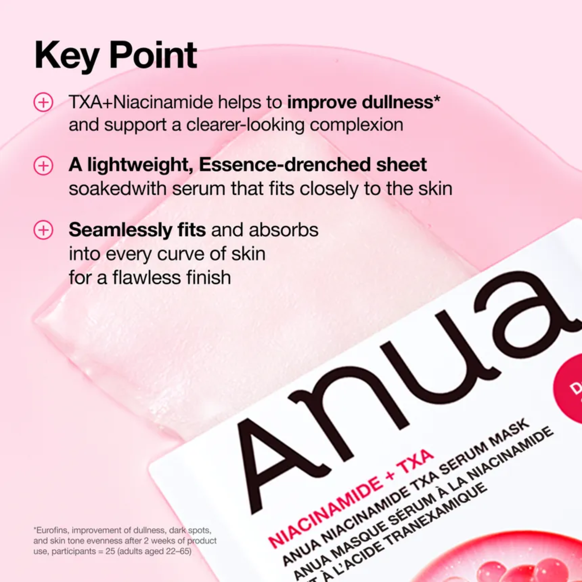 Anua Niacinamide TXA Serum Mask 1 Stück