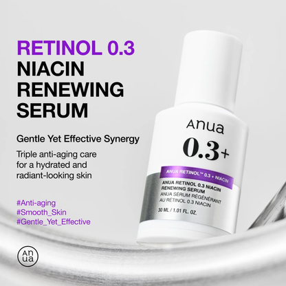 Anua Retinol 0.3% + Niacin Renewing Serum