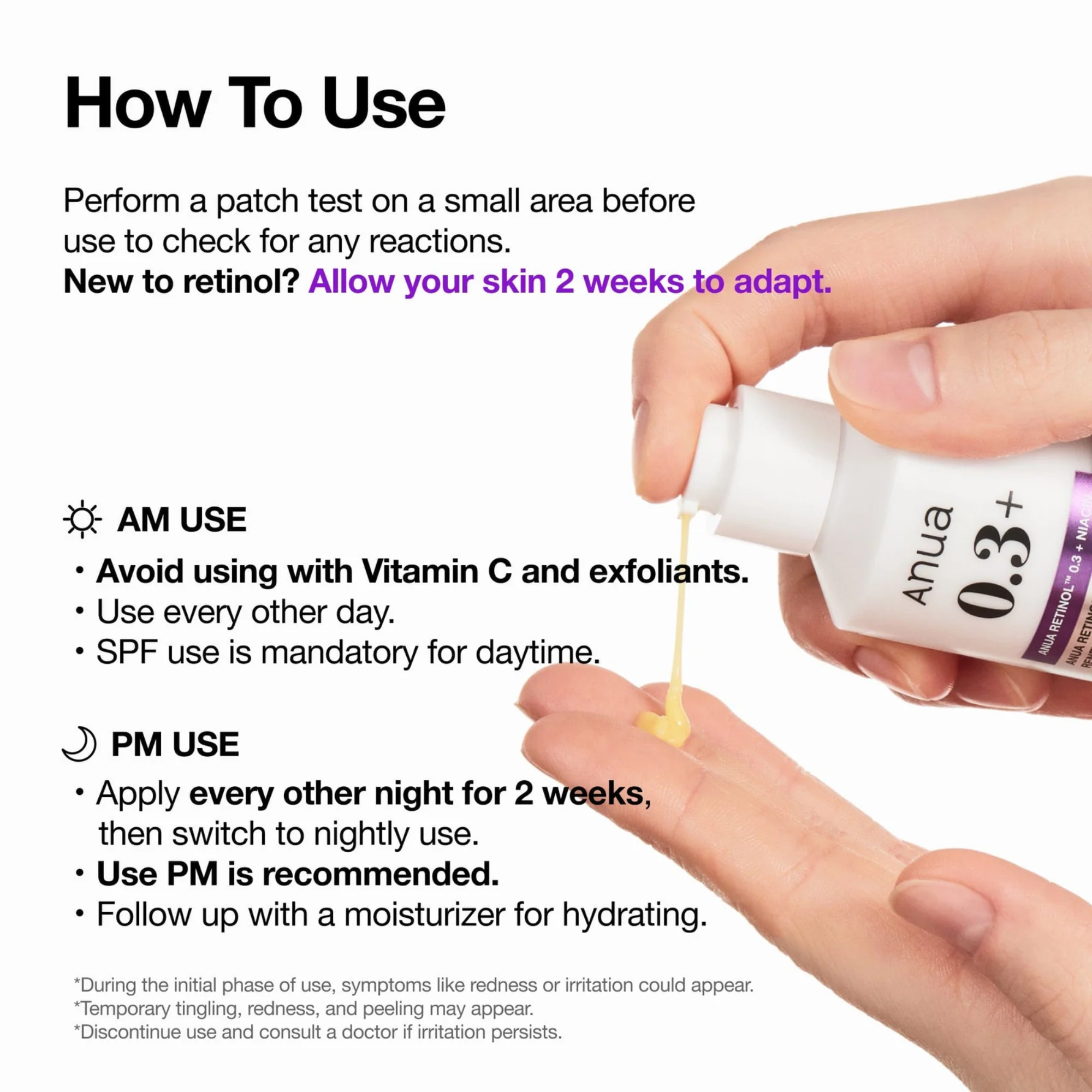 Anua Retinol 0.3% + Niacin Renewing Serum