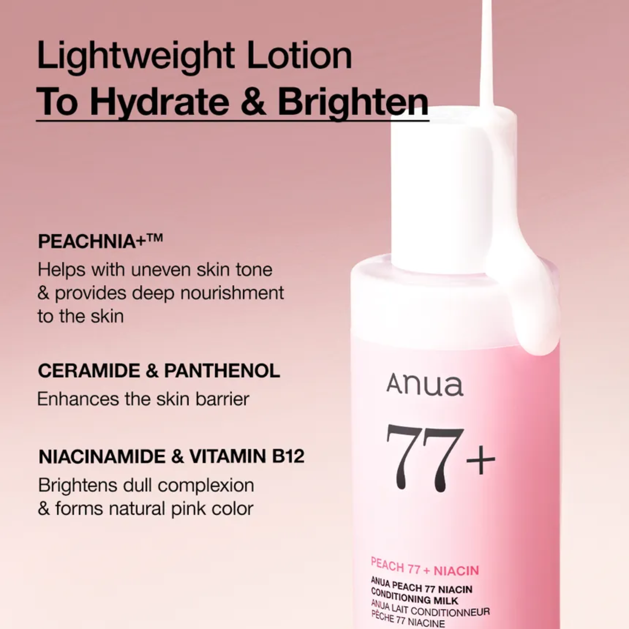 Anua Peach 77% Niacin Conditioning Milk