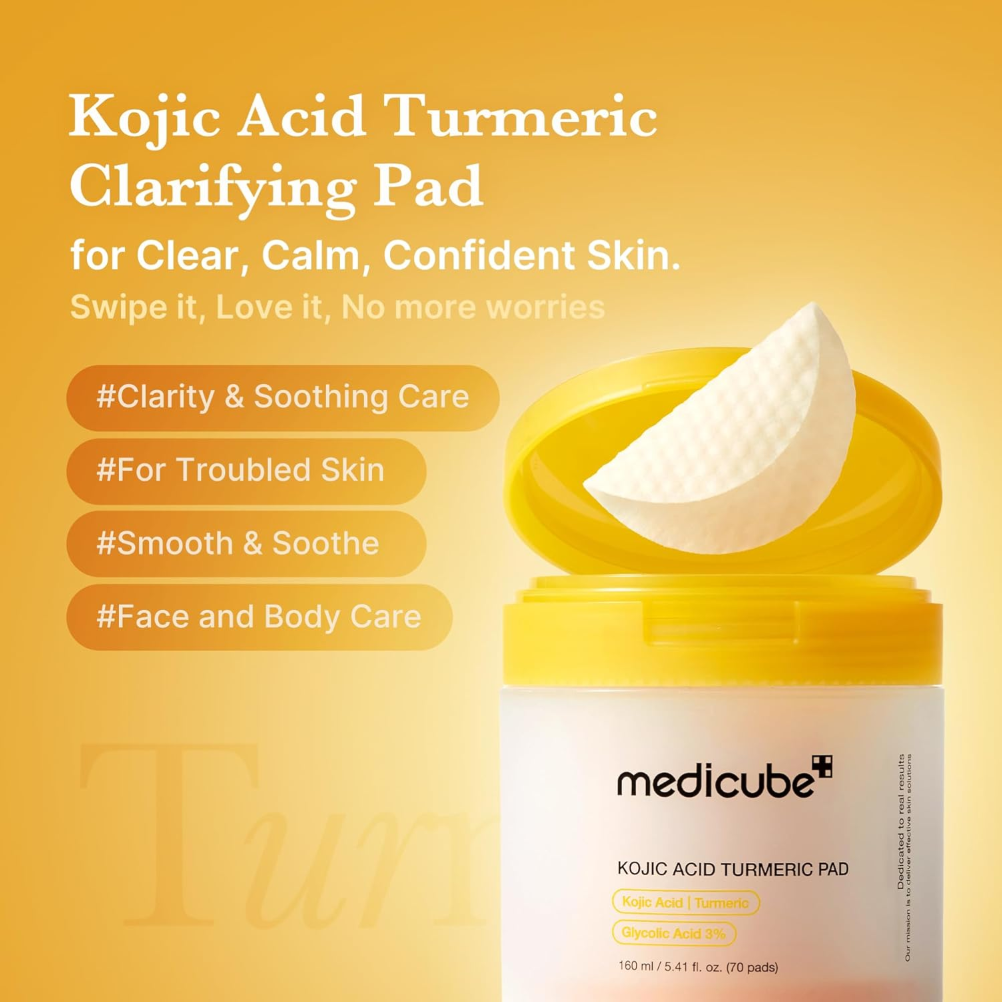 Medicube Kojic Acid Turmeric Pad 160g