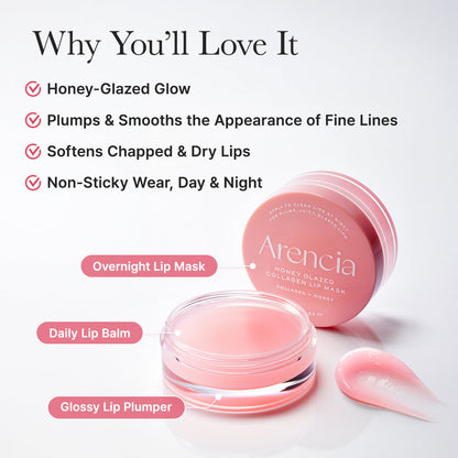 Arencia Honey Glazed Collagen Lip Mask 15g – Produktdetail 4