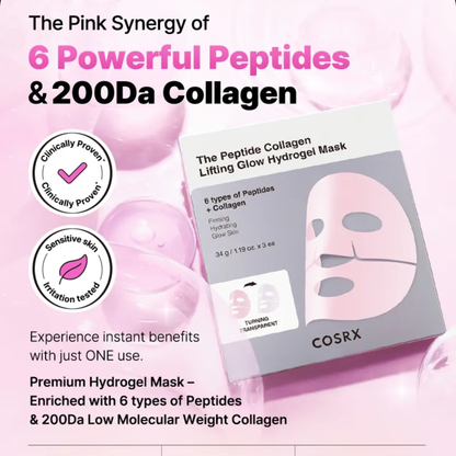 Cosrx The Peptide Collagen Lifting Glow Hydrogel Mask
