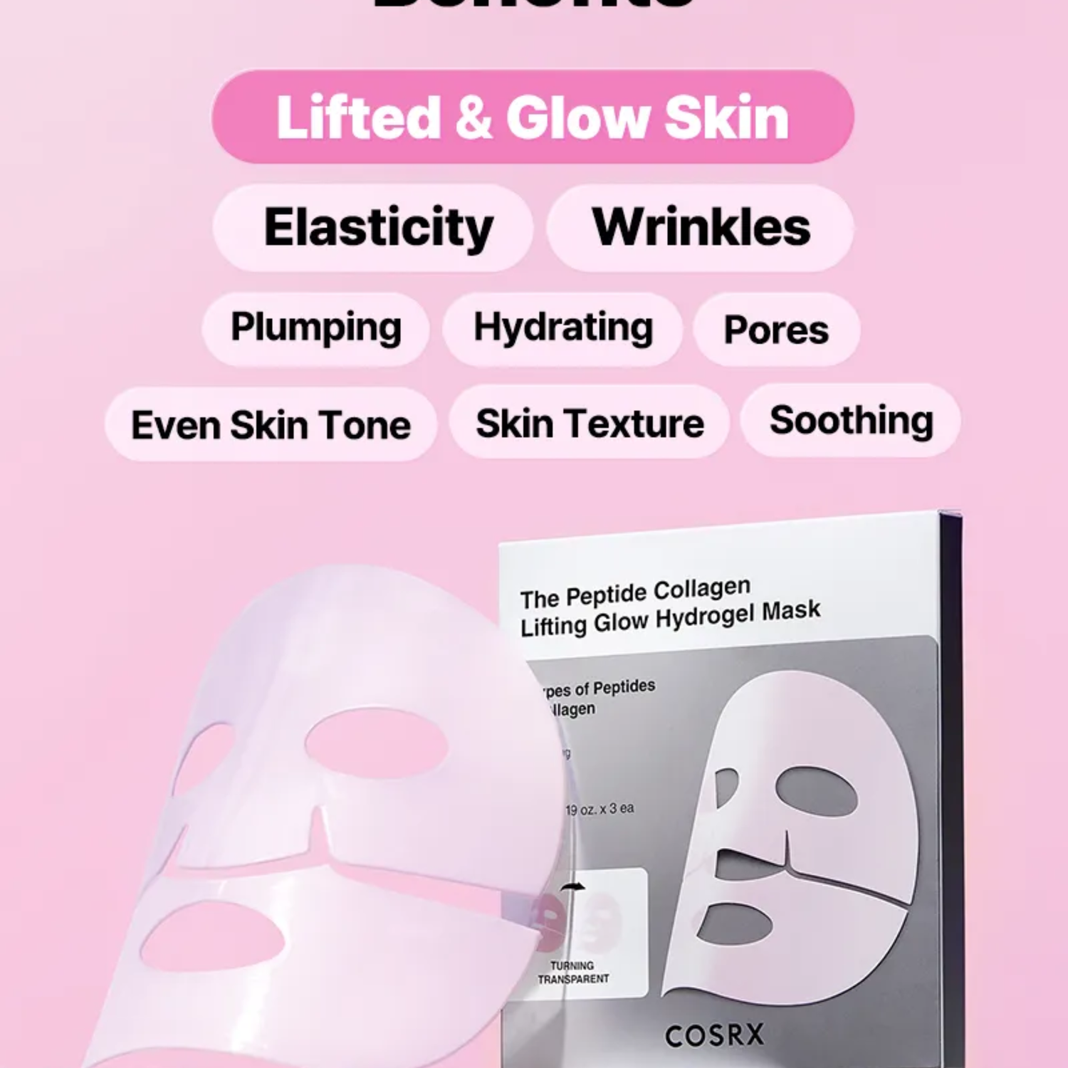 Cosrx The Peptide Collagen Lifting Glow Hydrogel Mask