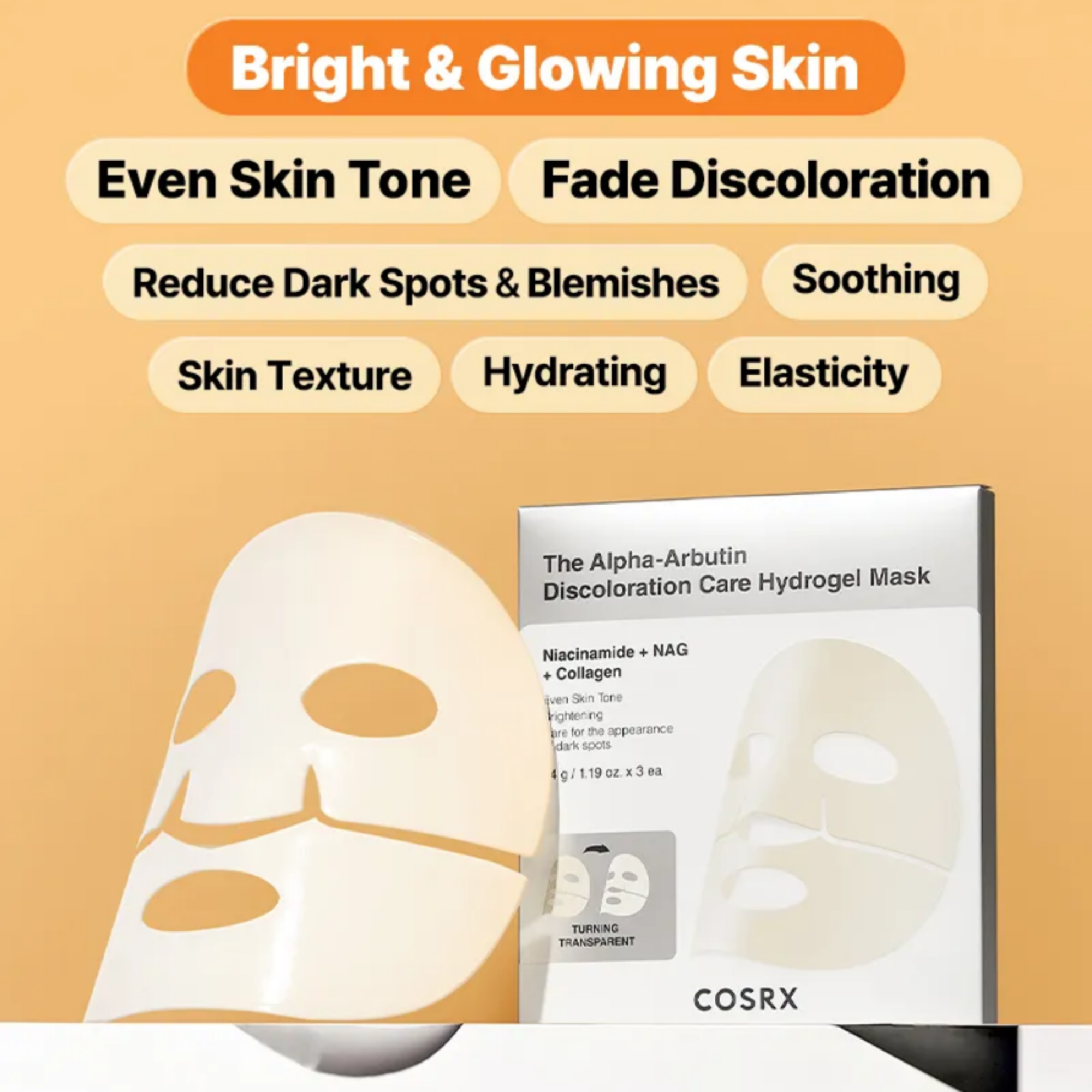 Cosrx The Alpha-Arbutin Discoloration Care Hydrogel Mask