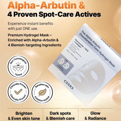 Cosrx The Alpha-Arbutin Discoloration Care Hydrogel Mask