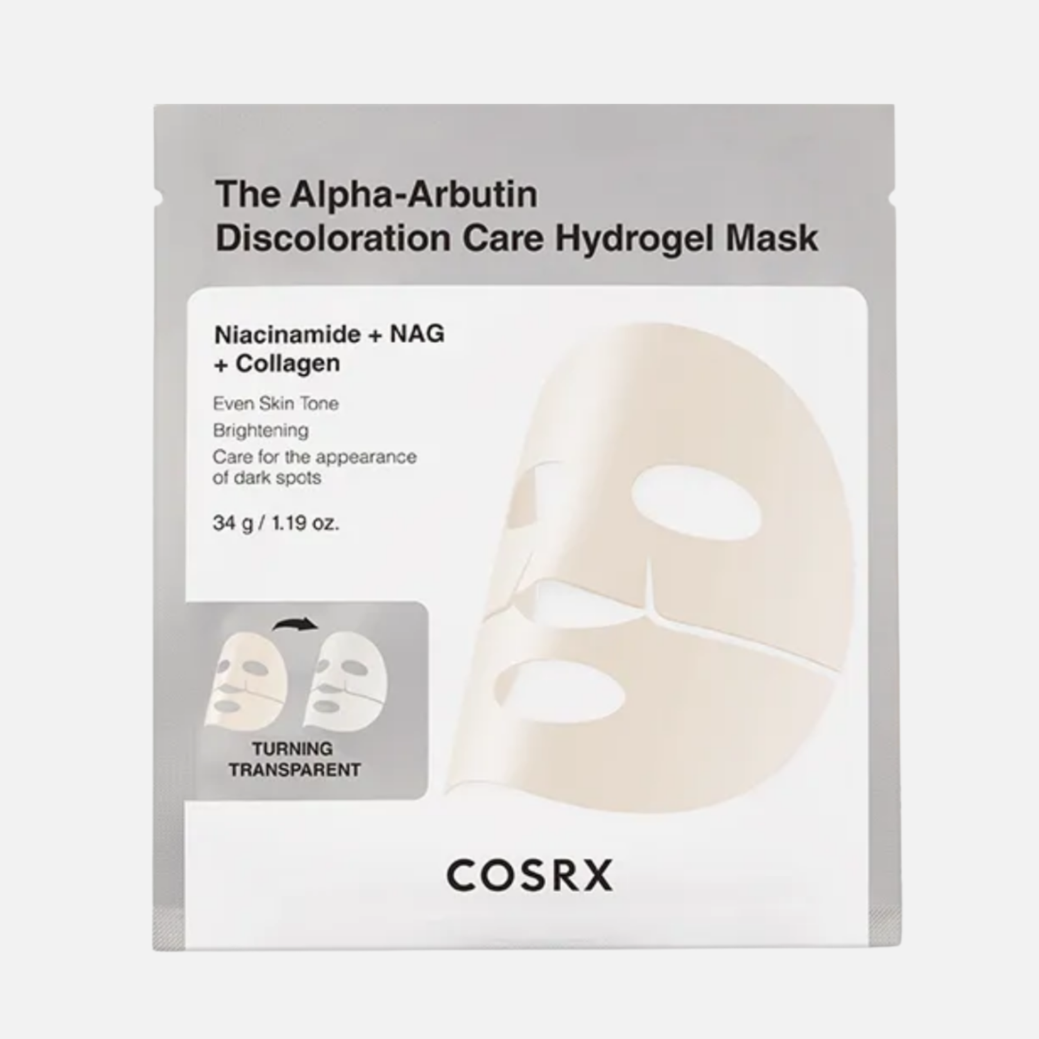 Cosrx The Alpha-Arbutin Discoloration Care Hydrogel Mask