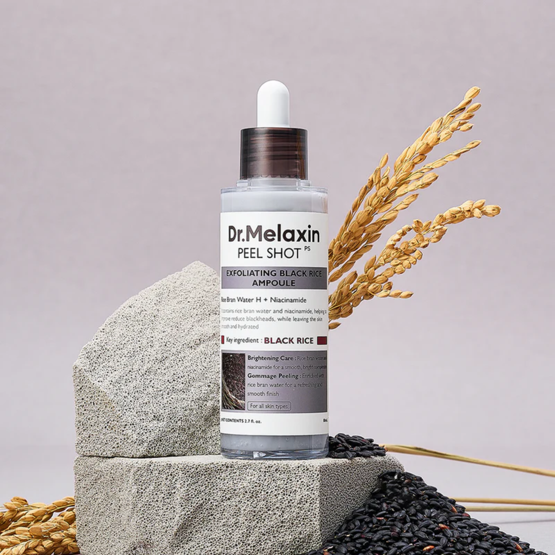 Dr. Melaxin Peel Shot Exfoliating Black Rice Ampoule 80ml