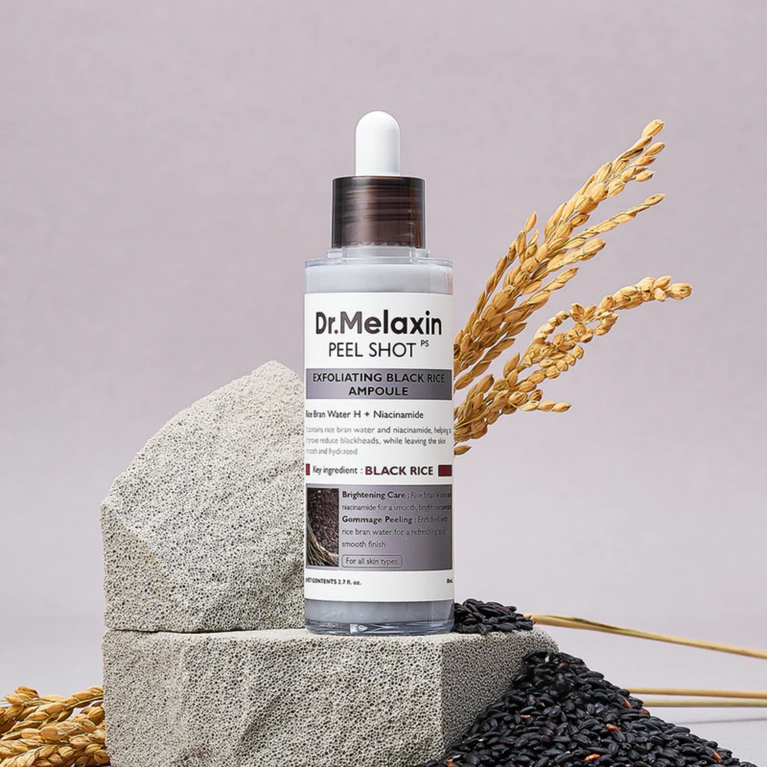 Dr. Melaxin Peel Shot Exfoliating Black Rice Ampoule 80ml