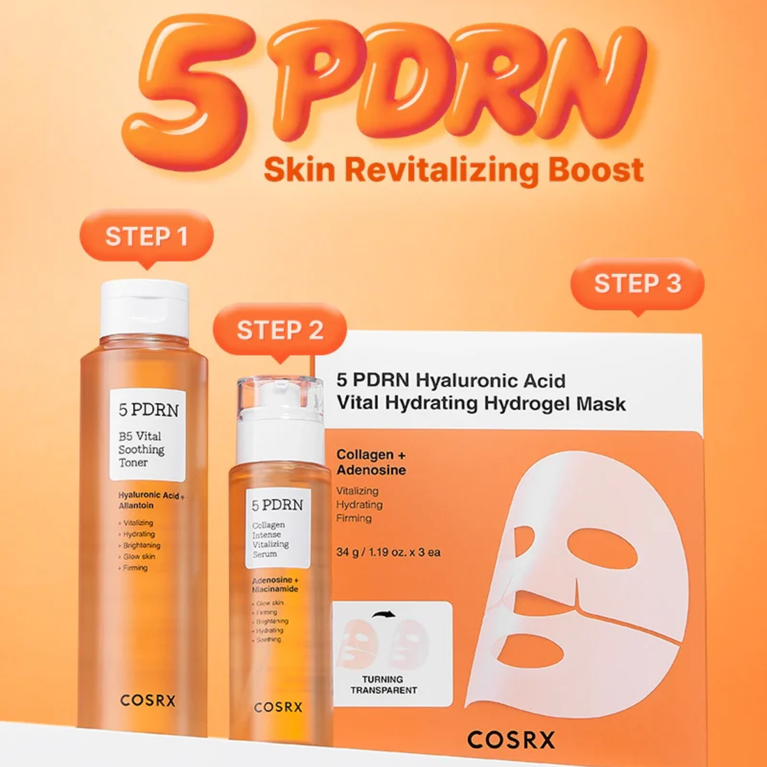 Cosrx 5 PDRN B5 Vital Soothing Toner 280ml