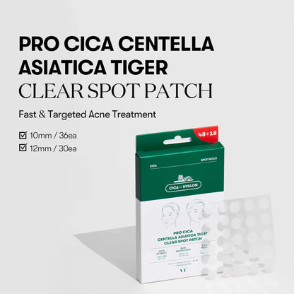 VT Cosmetics Pro CICA Centella Asiatica Tiger Clear Spot Patch