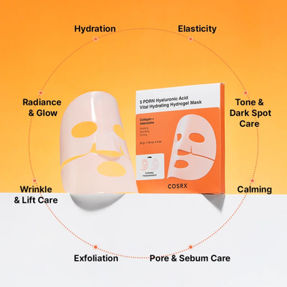 Cosrx 5 PDRN Hyaluronic Acid Vital Hydrating Hydrogel Mask