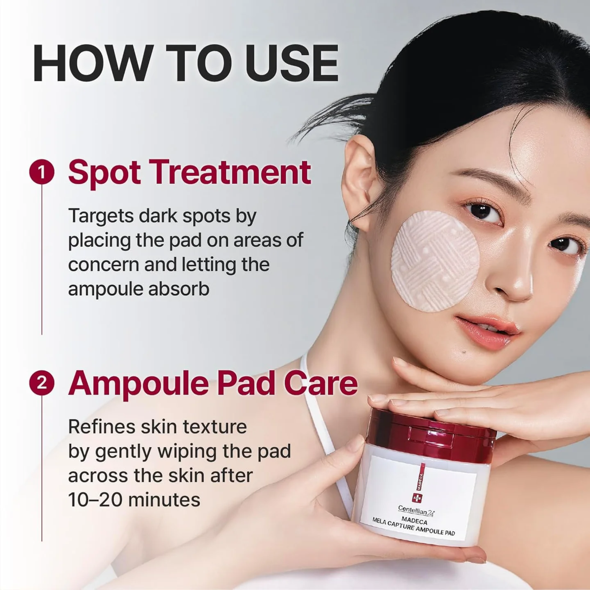 Centellian24 Madeca Mela Capture Ampoule Pad 60pcs