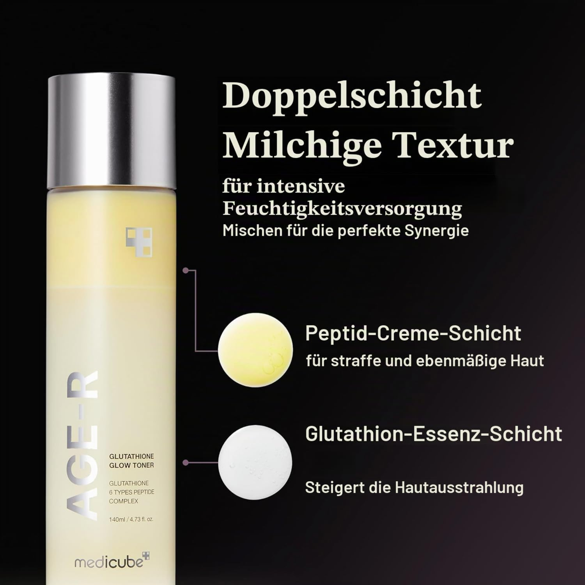 Medicube AGE-R Glutathione Glow Toner 140ml