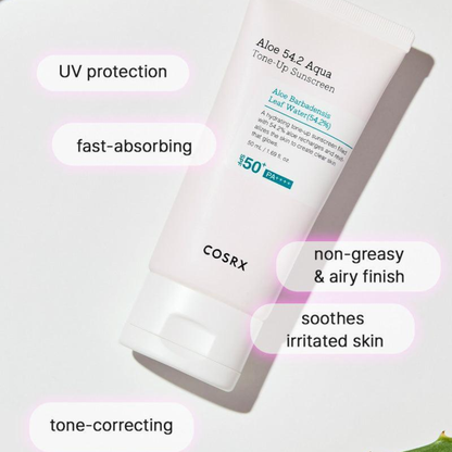 Cosrx Aloe 54.2 Aqua Tone-up Sunscreen SPF 50+ PA++++