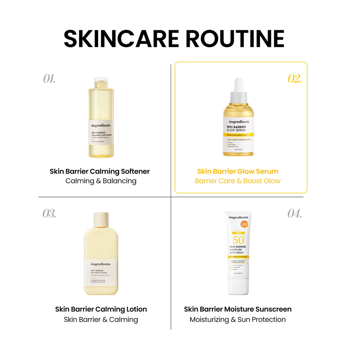 Ongredients Skin Barrier Glow Serum