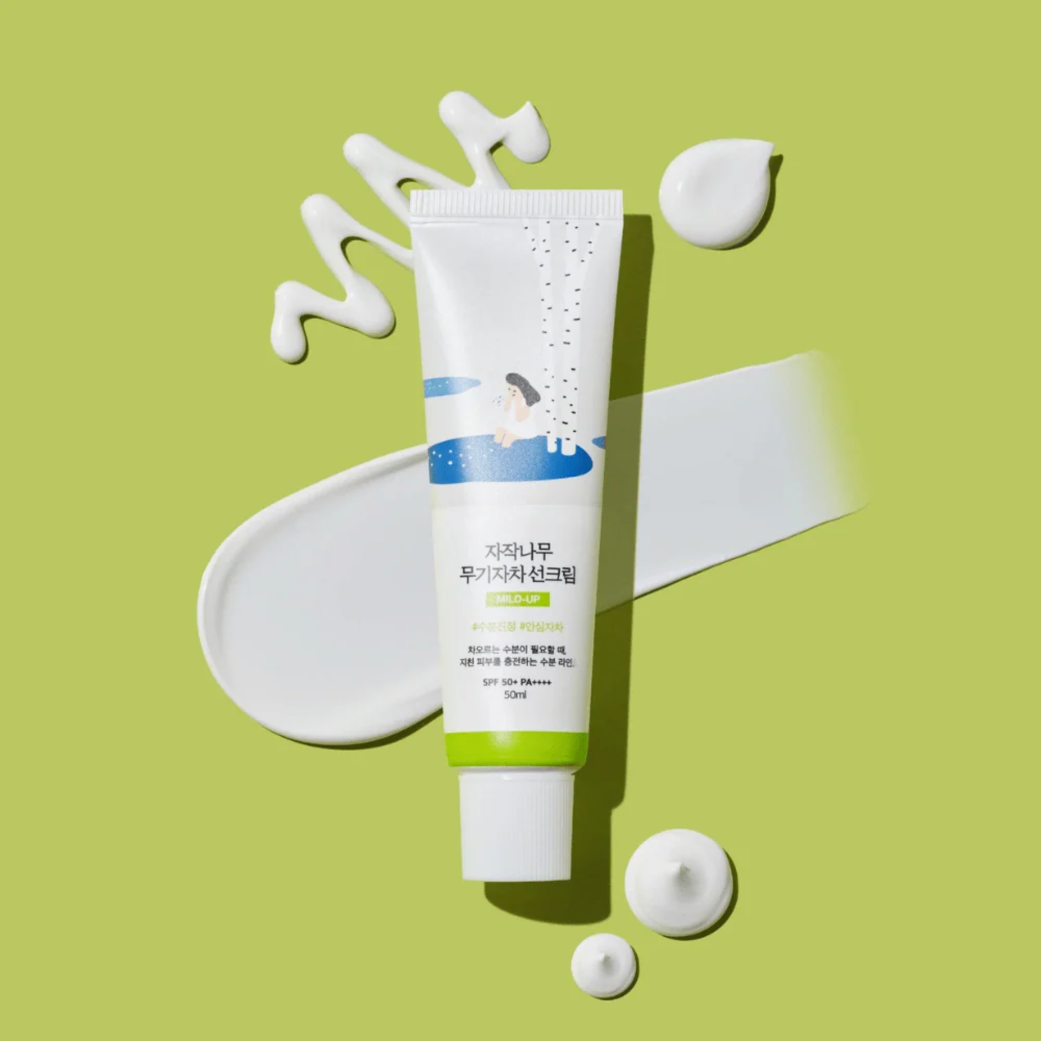 Round Lab Birch Juice Moisturizing Mild Up Sunscreen SPF50+ PA++++ 50ml