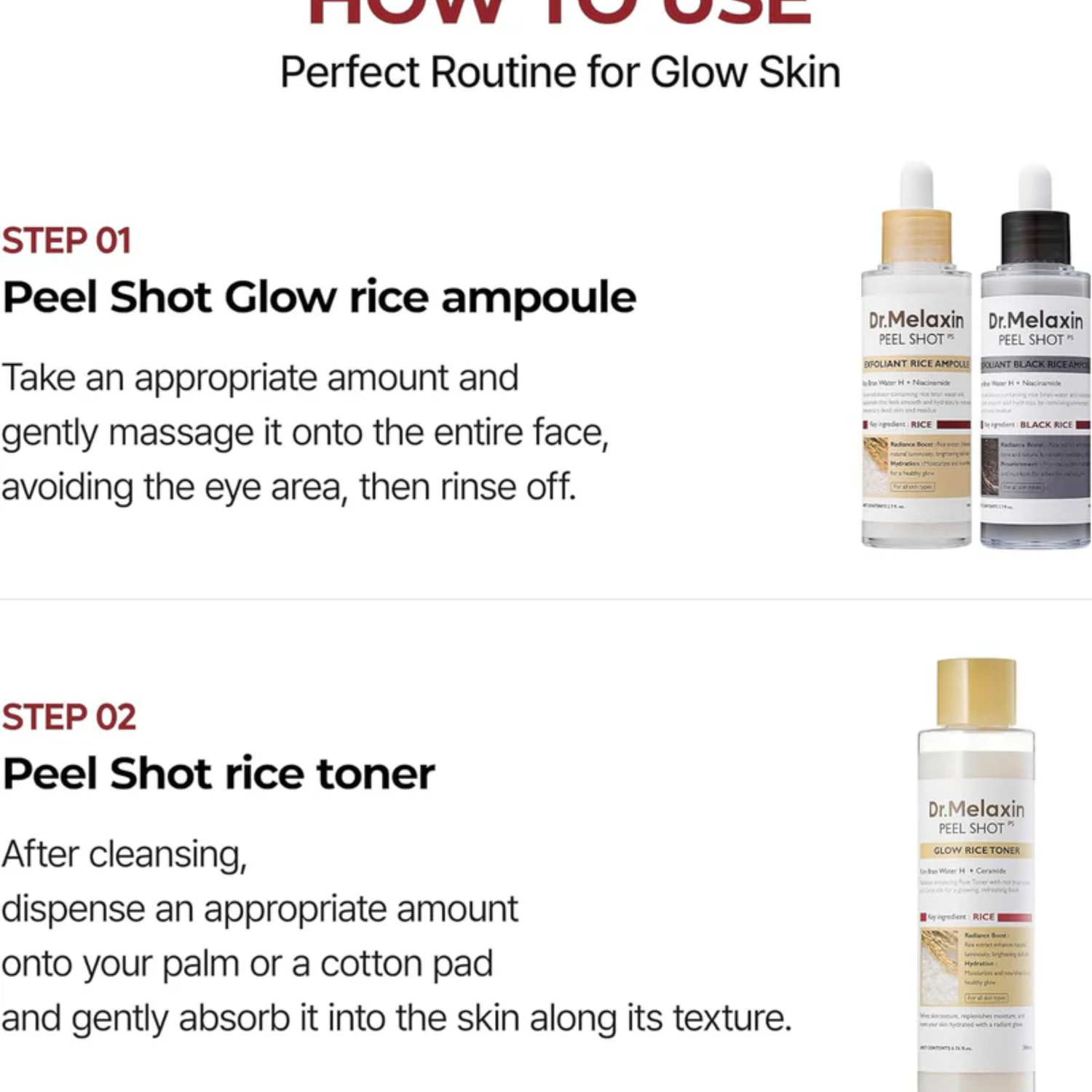 Dr.Melaxin Peel Shot Glow White Rice Toner