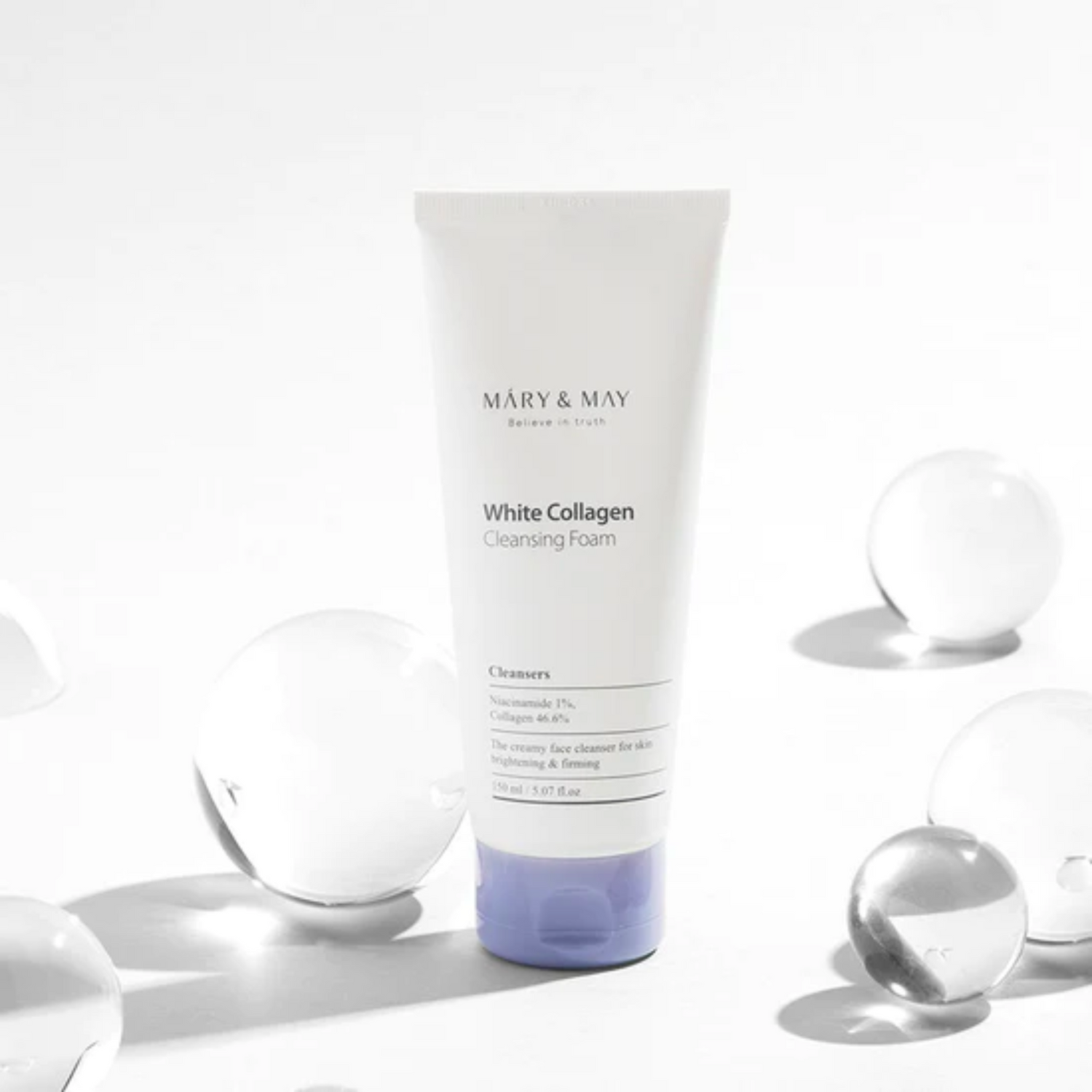 Mary &amp; May White Collagen Cleansing Foam