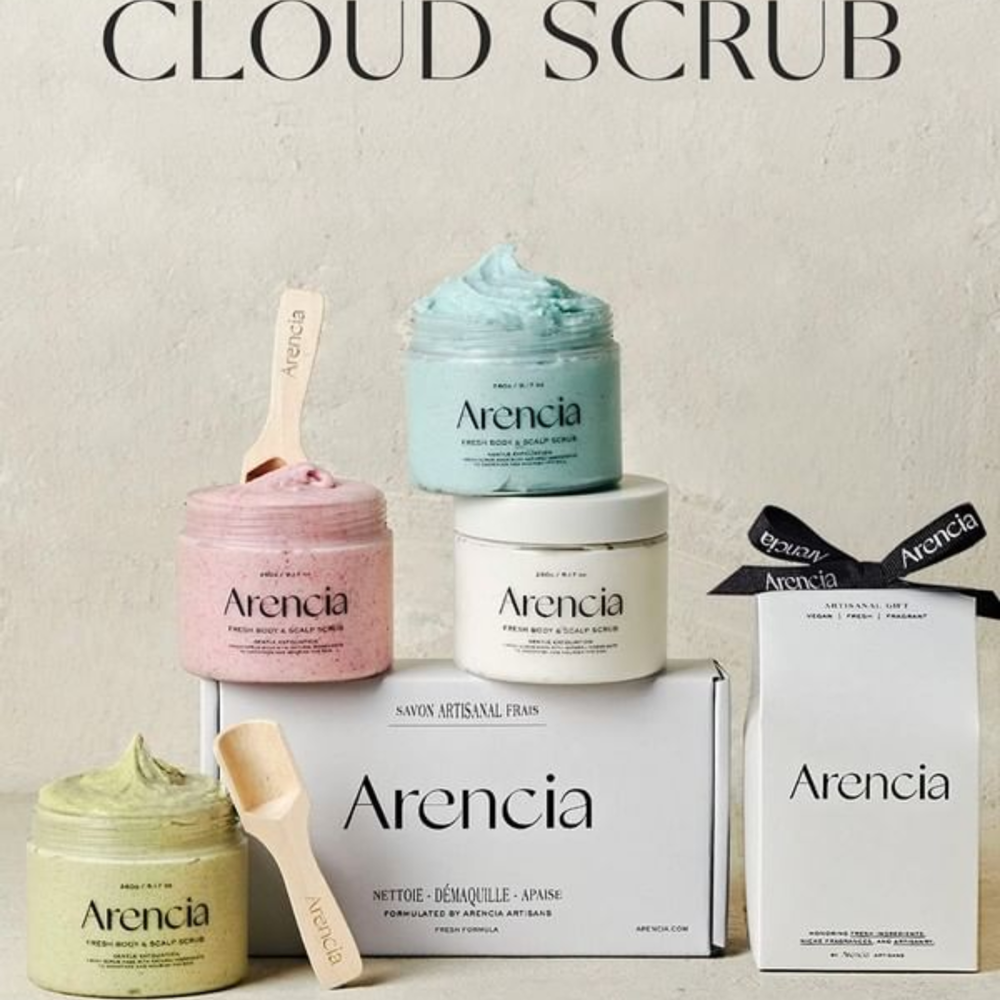 Arencia Fresh Cloud Body &amp; Scalp Scrub White Tea &amp; Neroli