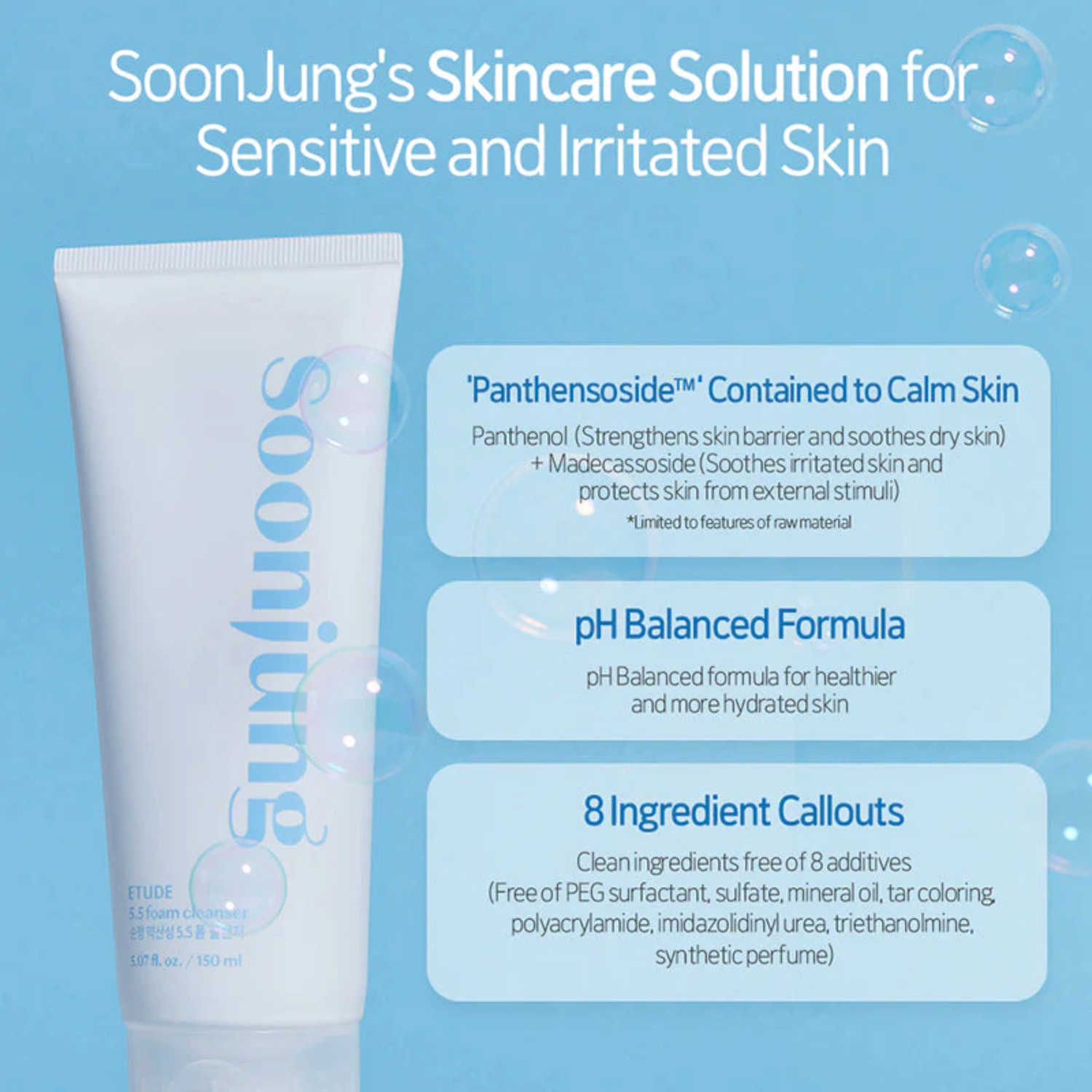 ETUDE Soon Jung ph 5.5 Foam Cleanser