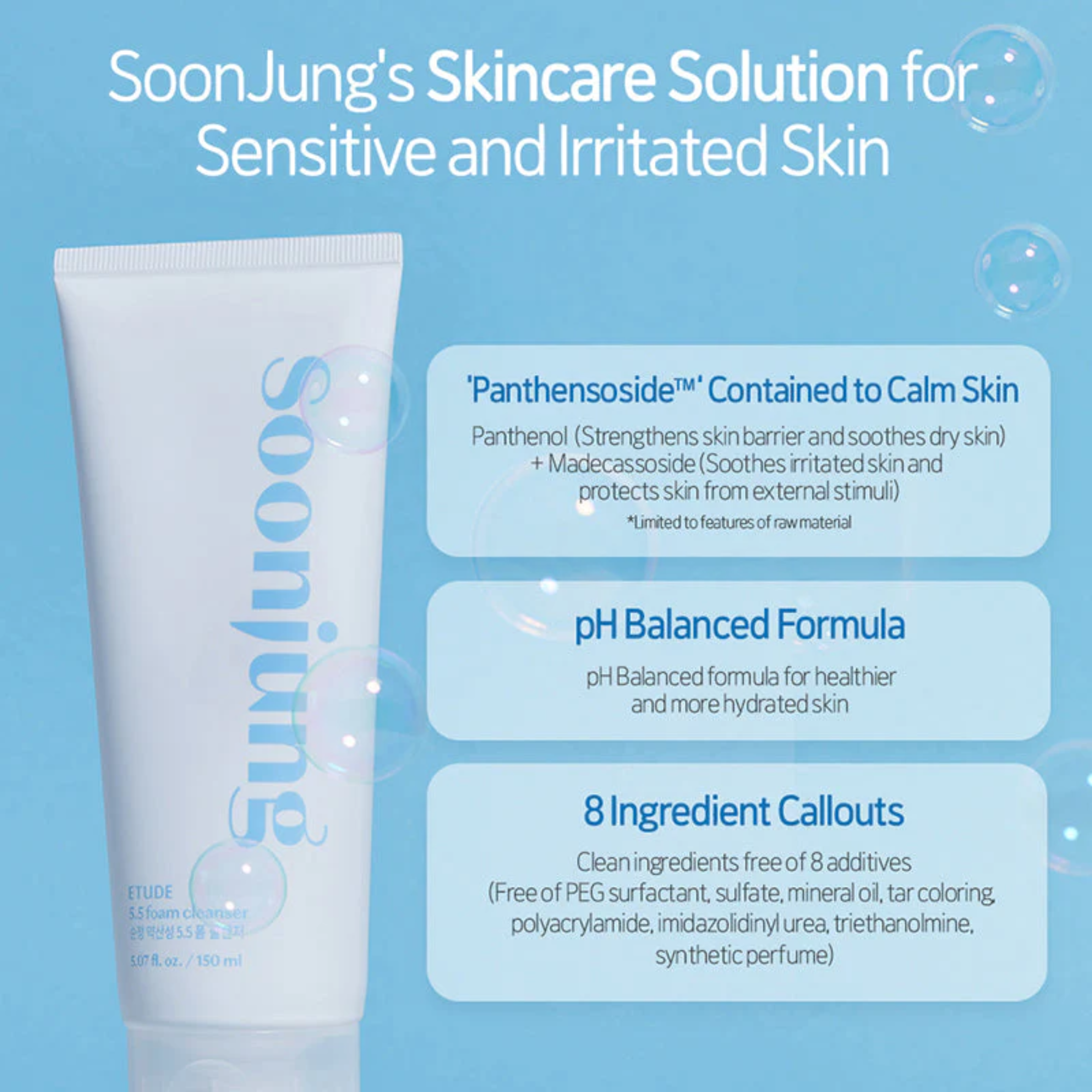 ETUDE Soon Jung ph 5.5 Foam Cleanser
