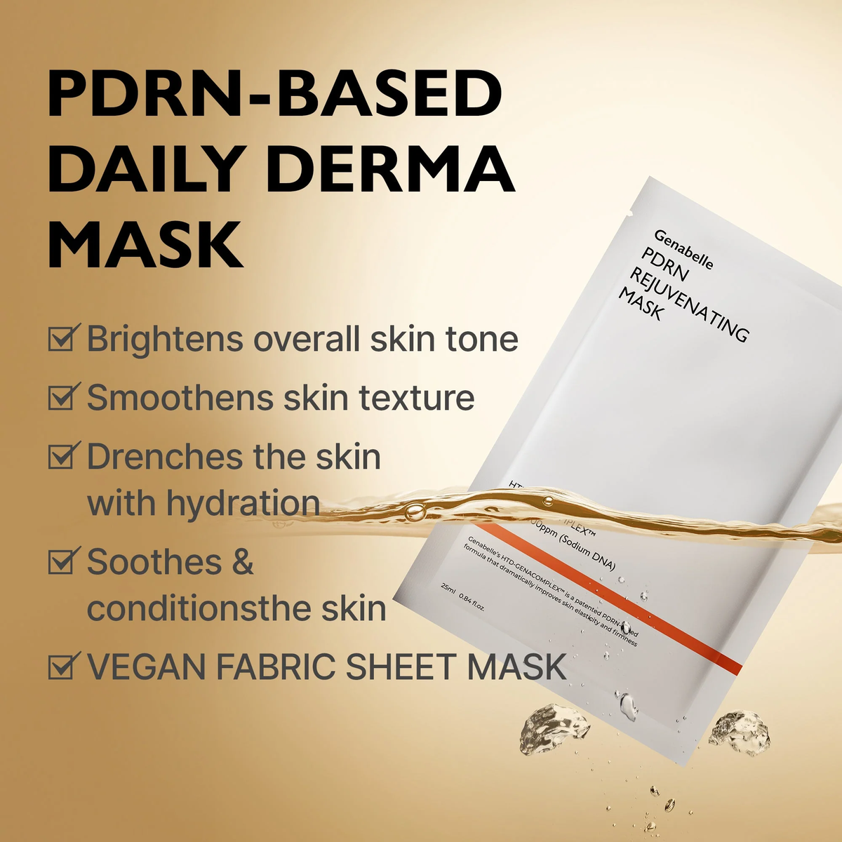 Genabelle PDRN Rejuvenating Mask 5 Stück